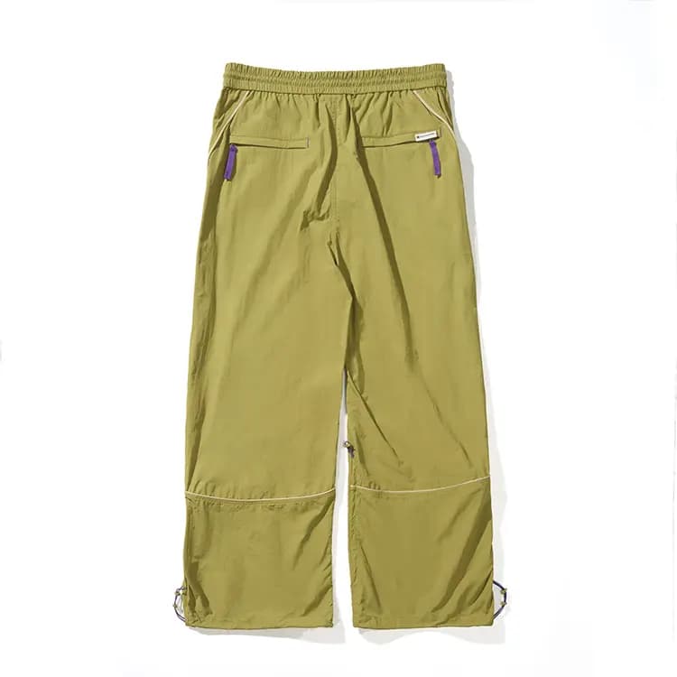 NOTHOMME Outdoor Lightweight C6 Water-Repellent Curved Split Drawstring Sport Loose Casual Pants Unisex 7