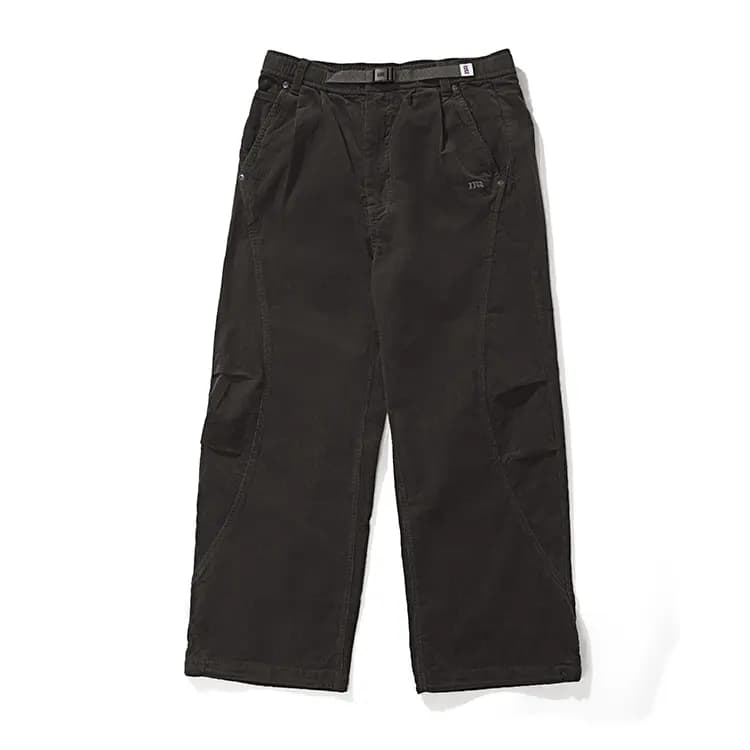 NOTHOMME Outdoor Curved Split Corduroy Pants Loose Solid Color Straight Casual Pants Unisex 12