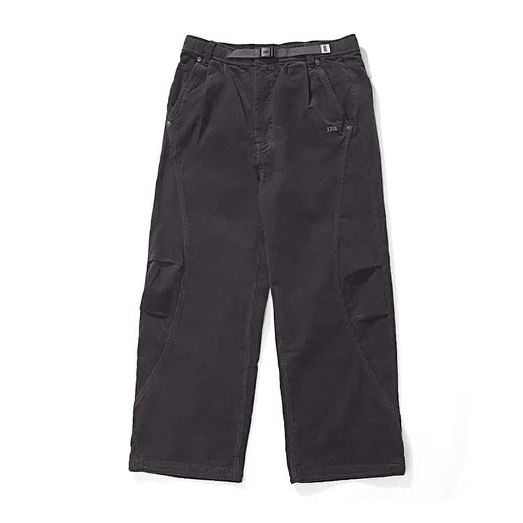 NOTHOMME Outdoor Curved Split Corduroy Pants Loose Solid Color Straight Casual Pants Unisex 5