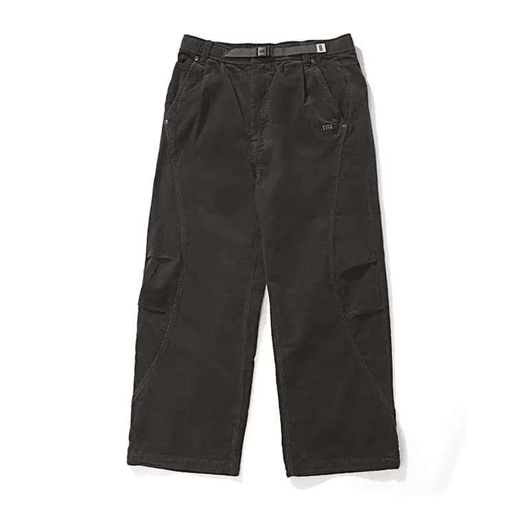 NOTHOMME Outdoor Curved Split Corduroy Pants Loose Solid Color Straight Casual Pants Unisex 10