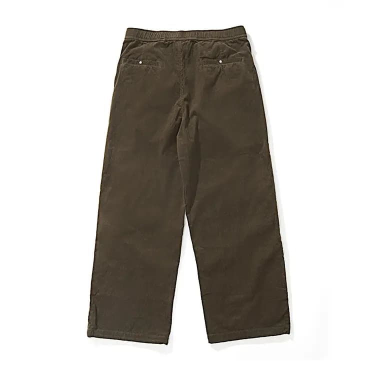 NOTHOMME Outdoor Curved Split Corduroy Pants Loose Solid Color Straight Casual Pants Unisex 15