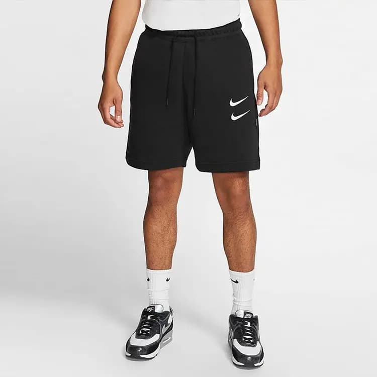 Nike Swoosh French Terry Kişi Şortu Qara 3