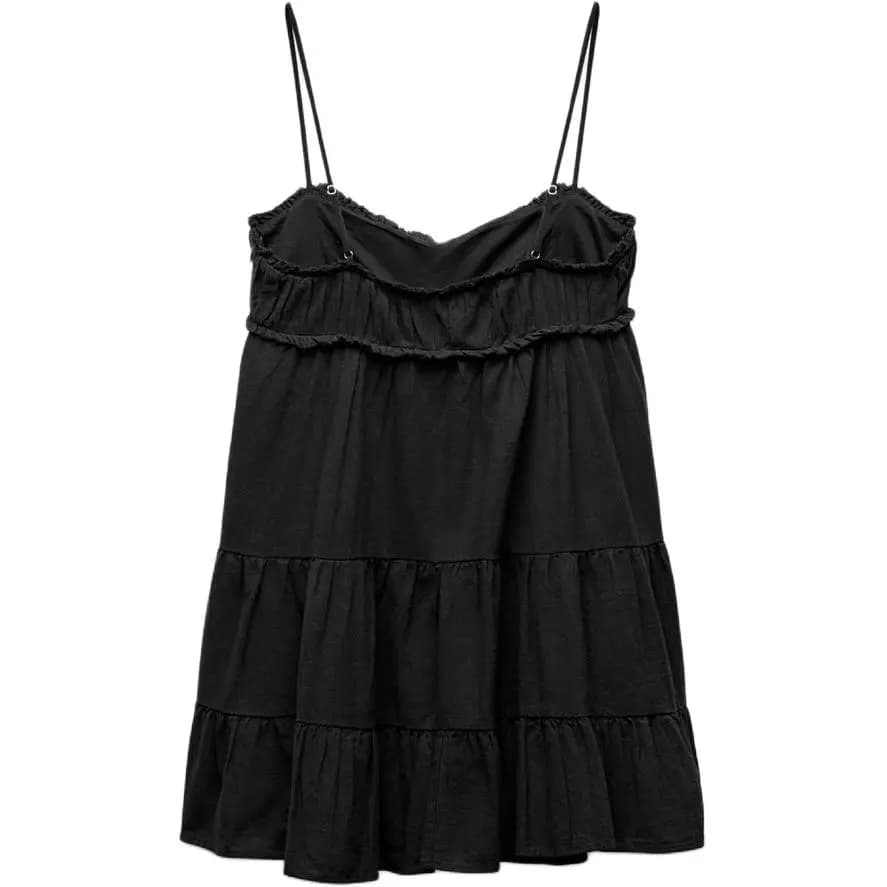 ZARA V-Yaxa Don Qadın Qara 2