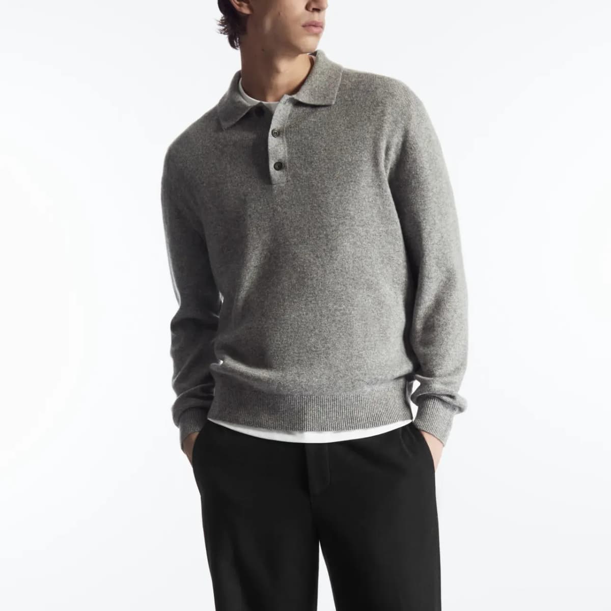 COS Cashmere Sweater Men's Gray 2