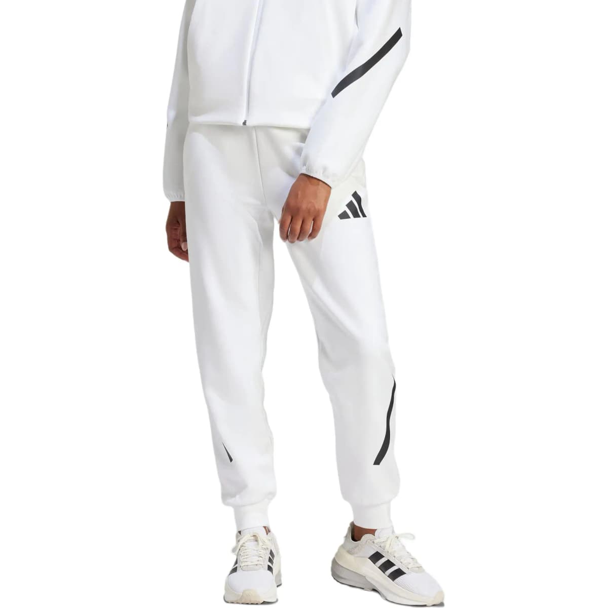 adidas TRACKSUIT BOTTOMS Qadın Şalvar Ağ 3