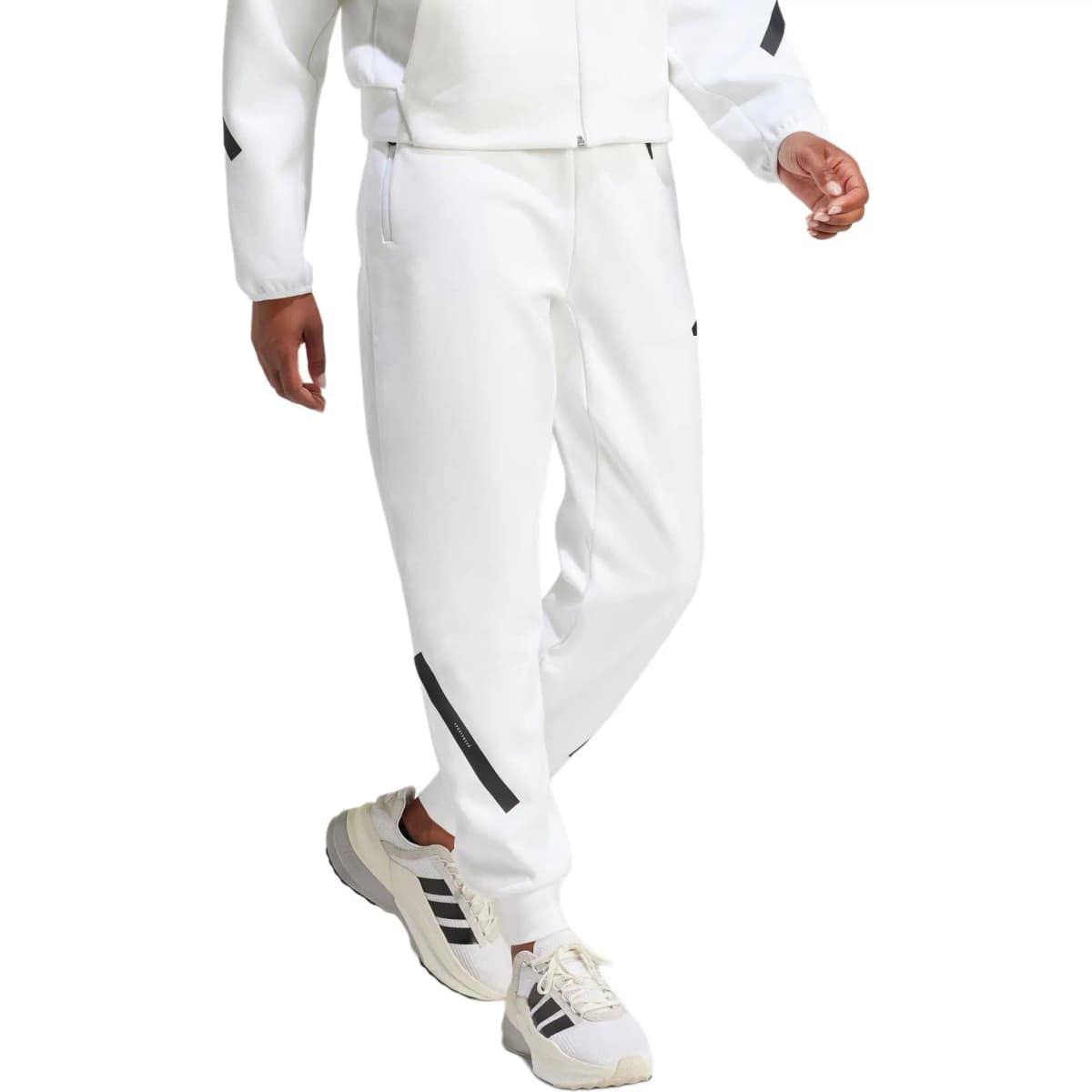 adidas TRACKSUIT BOTTOMS Qadın Şalvar Ağ 2