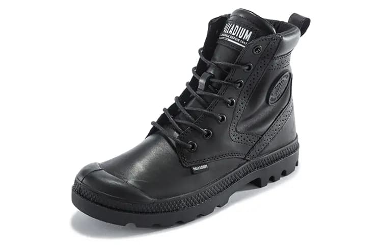 Palladium Pampa London Lth Versatile Comfortable High-Top Martin Boots Women's Black 2
