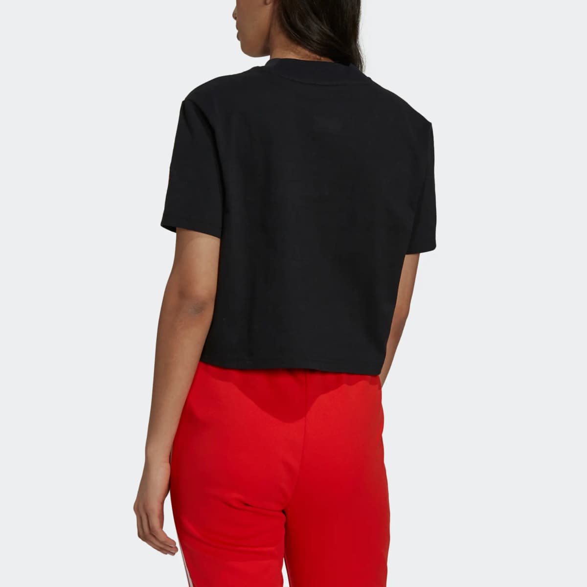 adidas originals Artist Tee Qadın Crop T-Shirt Qara 4