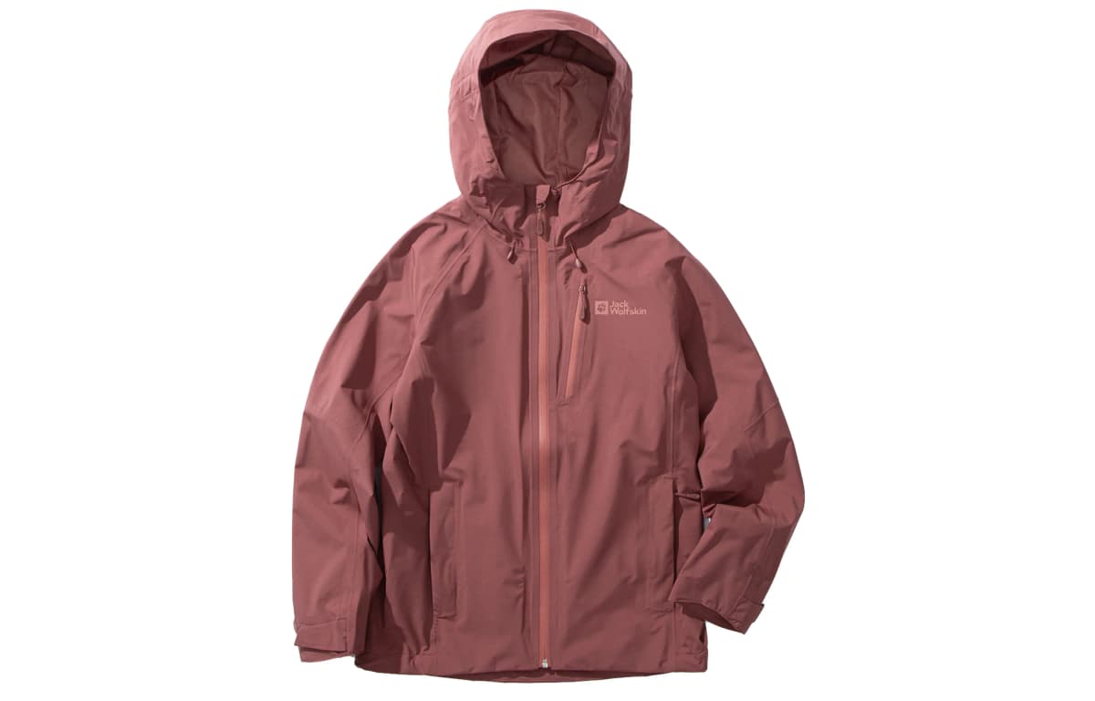 Jack Wolfskin Mountain Versatile Outdoor Hiking Waterproof And Windproof Windbreaker Jacket Women's 9
