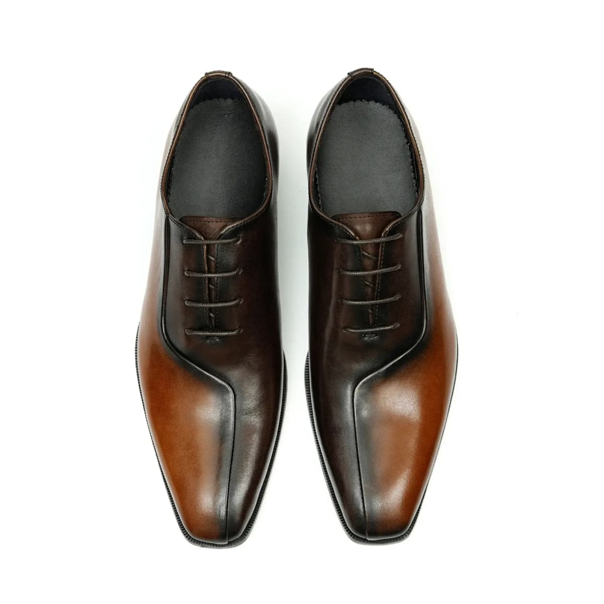ASTON M.JAZZ Calfskin Leather Business British Two-Tone Oxford Shoes Wedding High-End Dress Shoes Men's 4