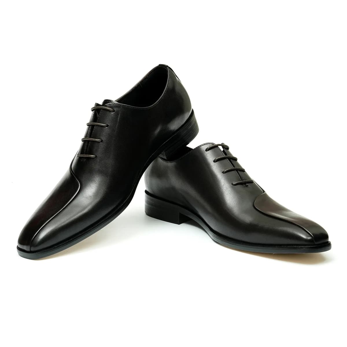 ASTON M.JAZZ Calfskin Leather Business British Two-Tone Oxford Shoes Wedding High-End Dress Shoes Men's 14