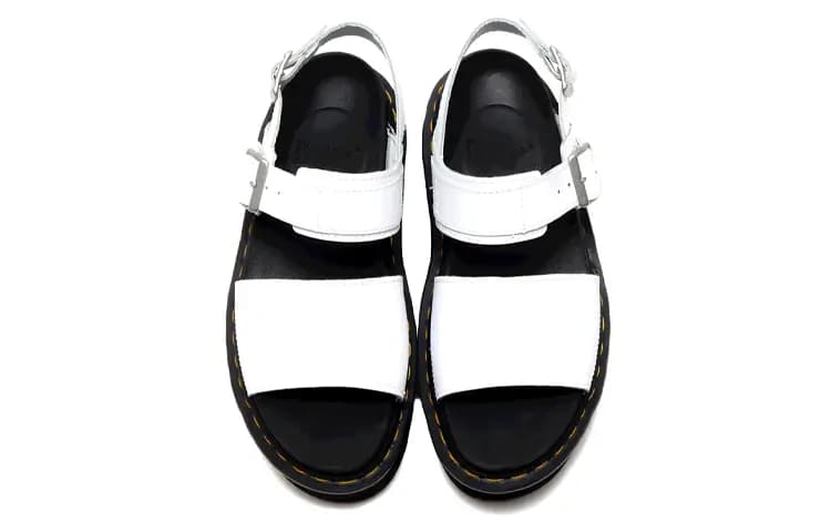 Dr.Martens Voss Leather Thick Bottom Sandals White Women's 4