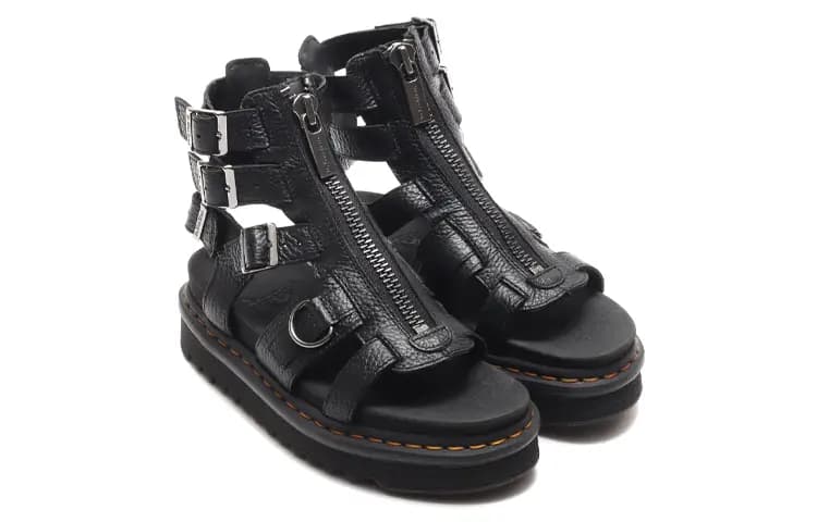 Dr.Martens Olson Platform Sandles Black Women's 3