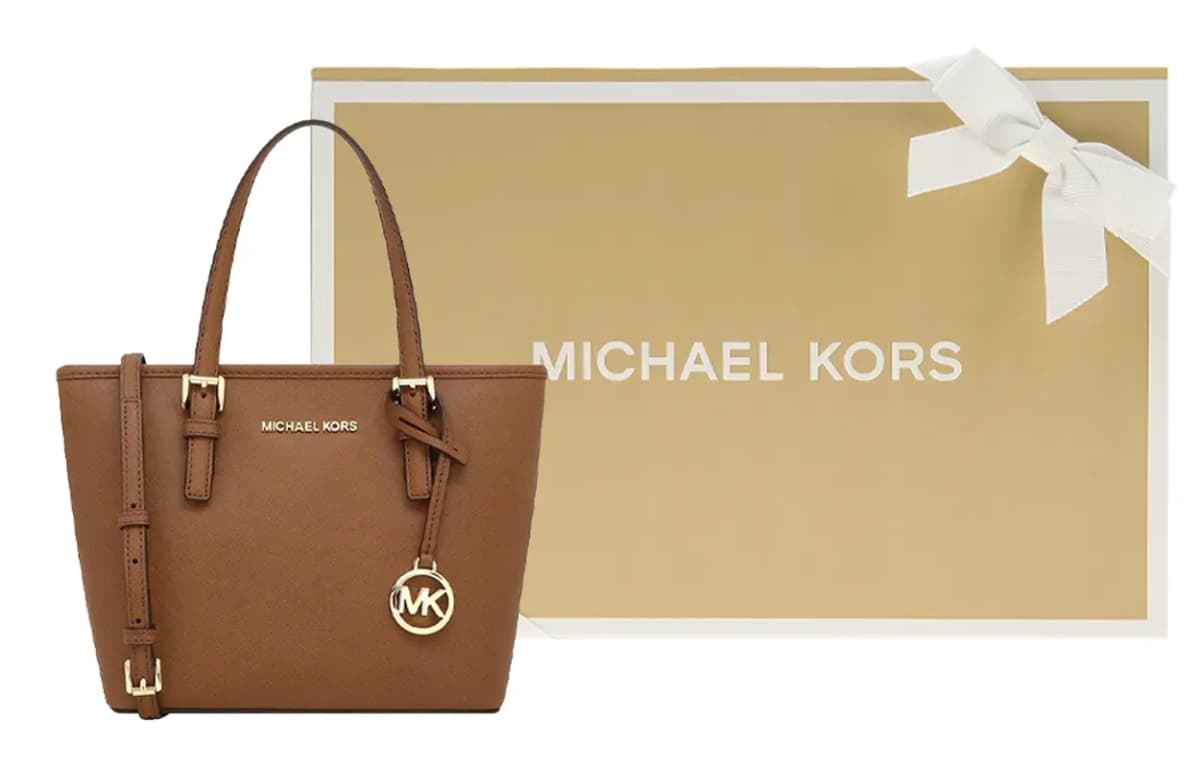 MICHAEL KORS Jet Set Dəri Çanta Qadın Qəhvəyi 8