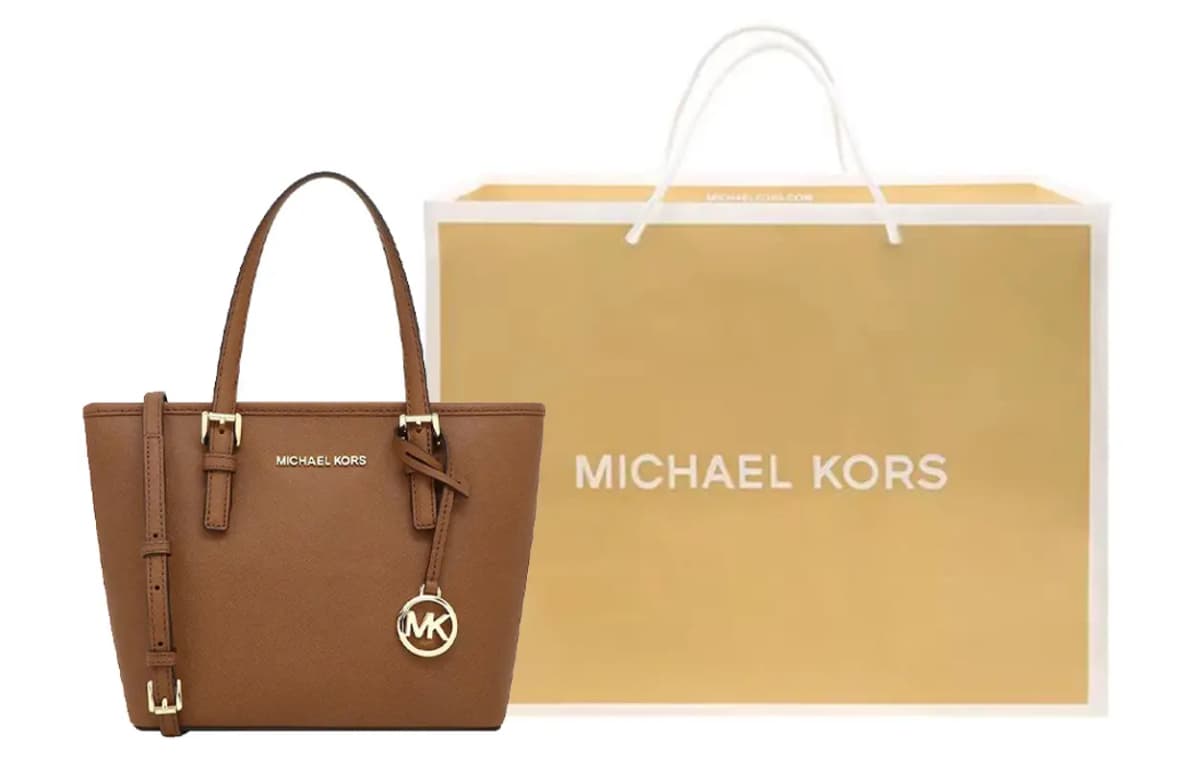 MICHAEL KORS Jet Set Dəri Çanta Qadın Qəhvəyi 7