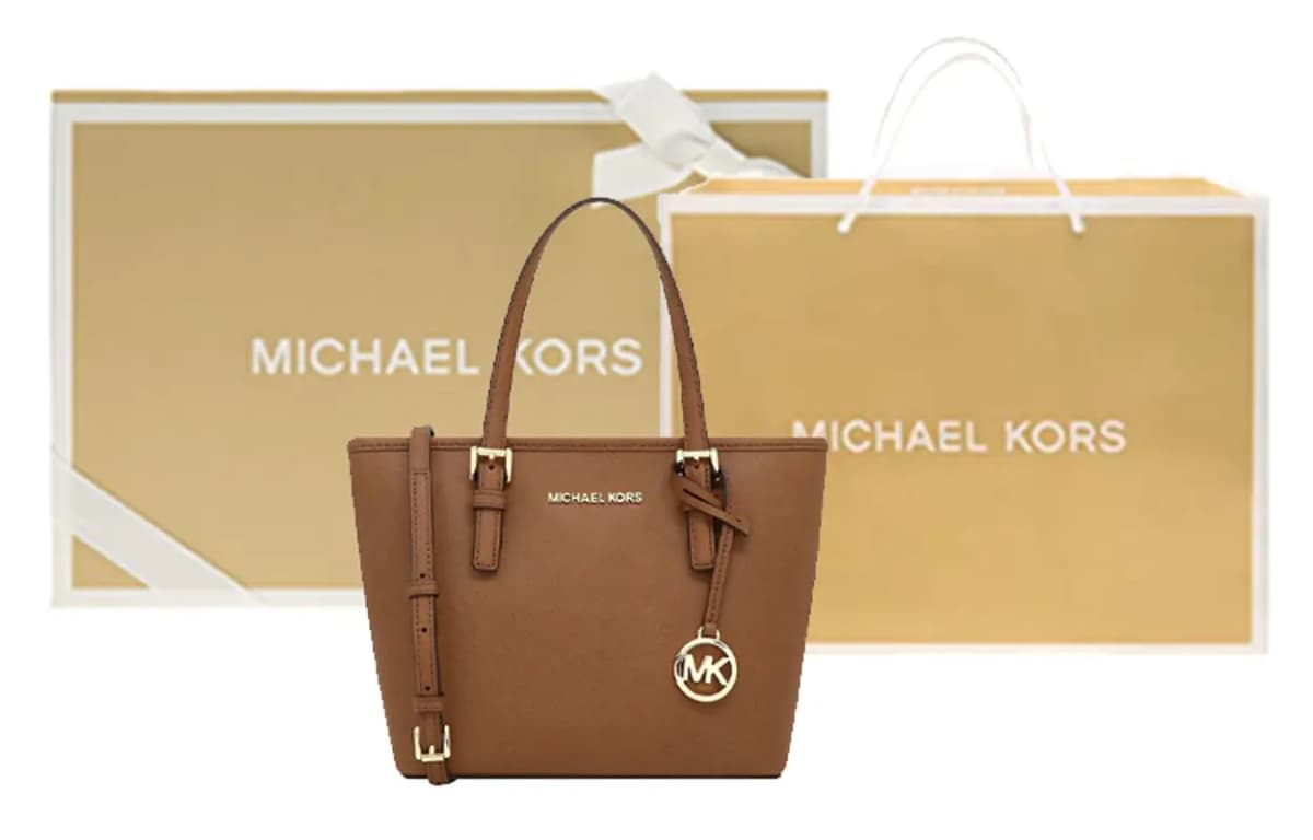 MICHAEL KORS Jet Set Dəri Çanta Qadın Qəhvəyi 6