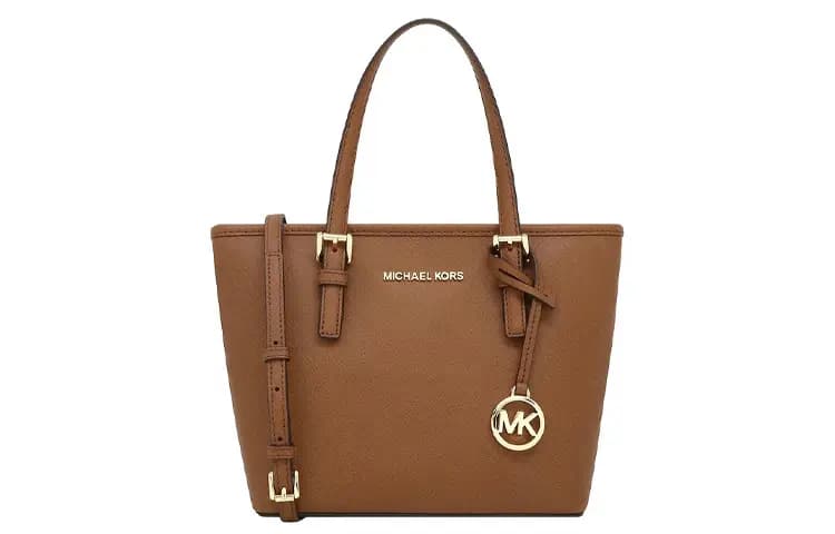 MICHAEL KORS Jet Set Dəri Çanta Qadın Qəhvəyi