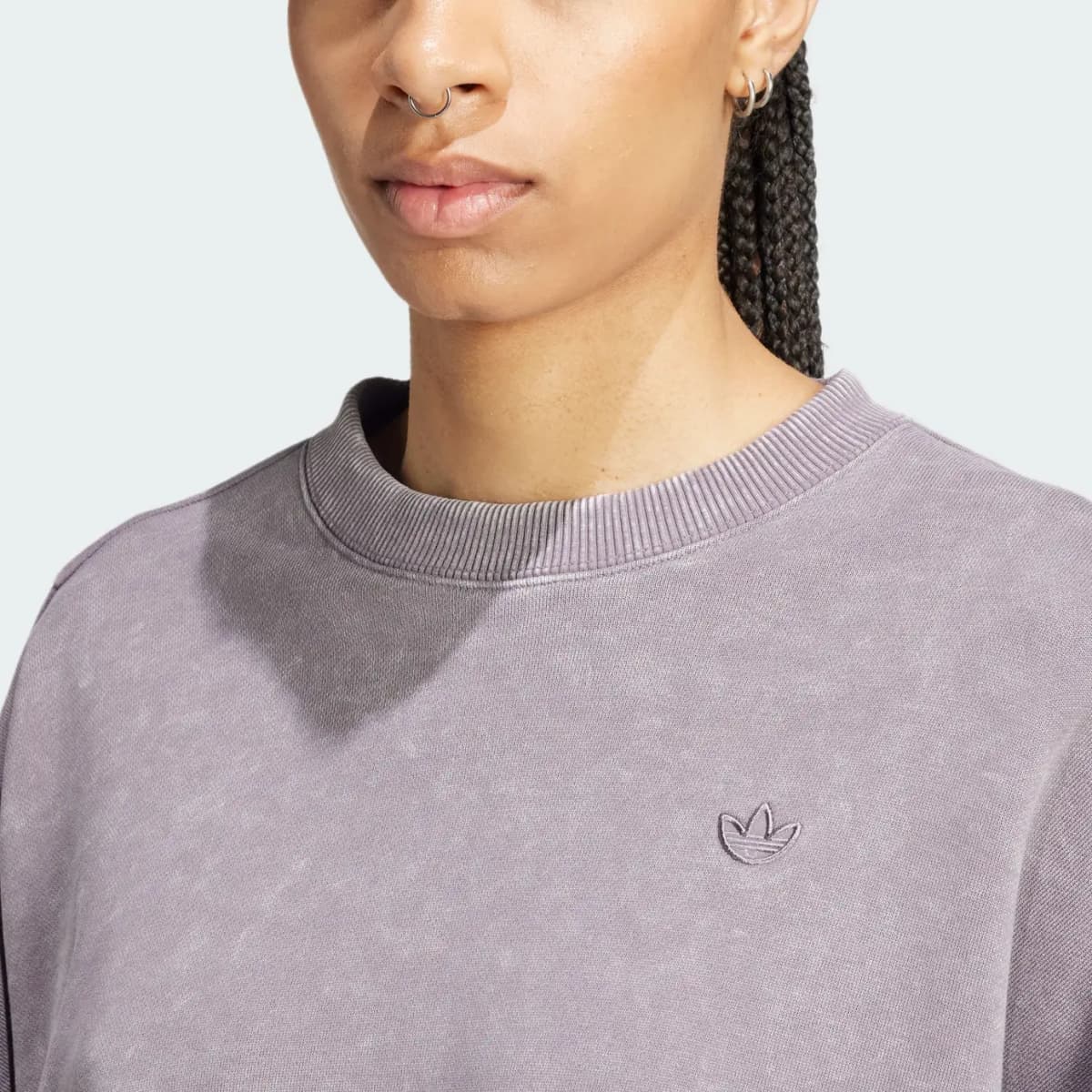 adidas originals Premium Essentials WASHED FW24 Qadın Sweatshirt Kölgə Boz 5