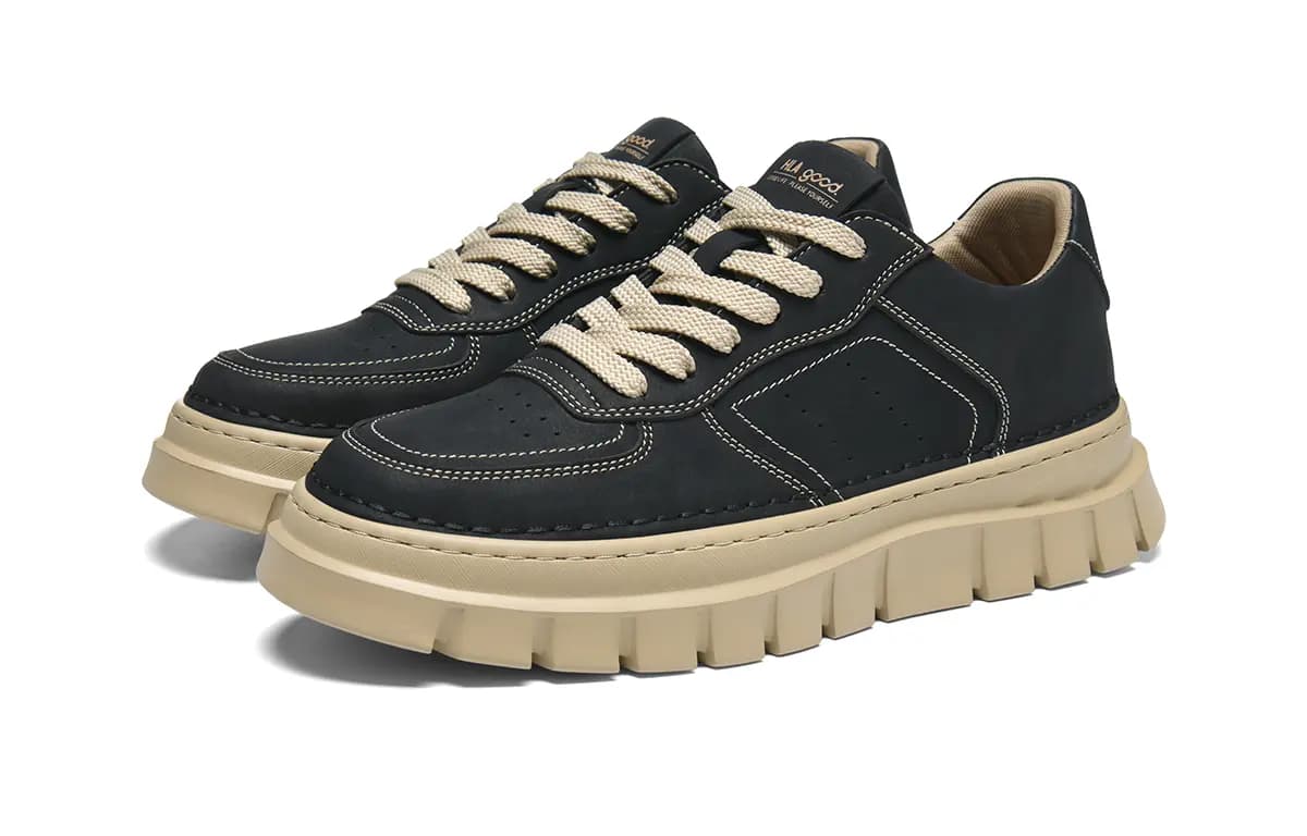 HLA Vintage Outdoor Casual Versatile Work Boots Low-Top Wear-Resistant Men's 2