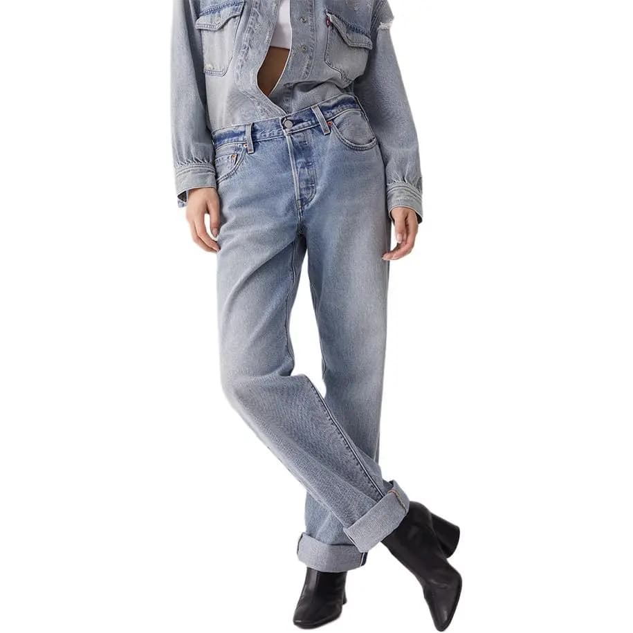 Levi’s Yuyulmuş Mavi Qadın Cins Şalvar 3