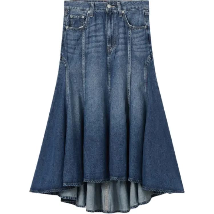 Levi's Denim Uzun Ətək Qadın Mavi