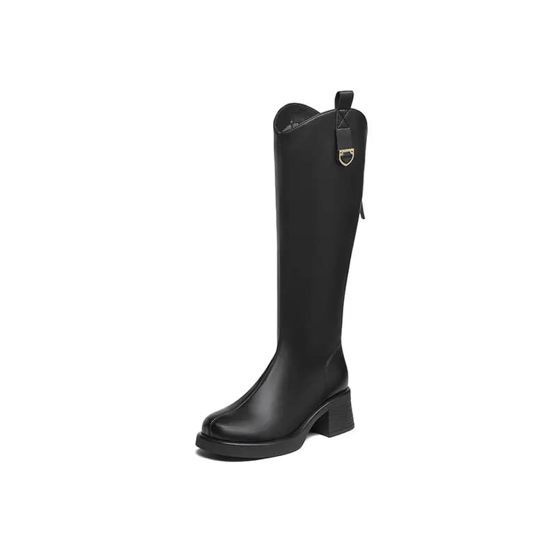 JOSINY French Simple Comfortable Versatile Height-Increasing Slimming Breathable Casual Commute High-Top Boots 5.5cm Women's 12