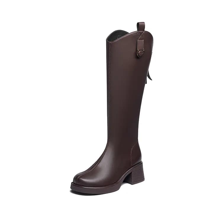 JOSINY French Simple Comfortable Versatile Height-Increasing Slimming Breathable Casual Commute High-Top Boots 5.5cm Women's 7