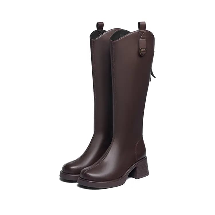 JOSINY French Simple Comfortable Versatile Height-Increasing Slimming Breathable Casual Commute High-Top Boots 5.5cm Women's 8