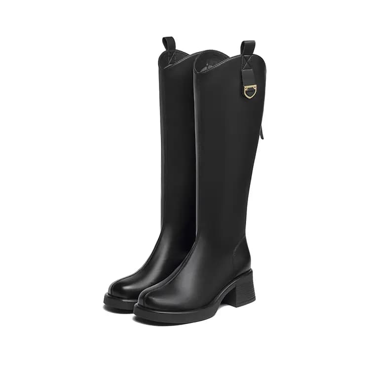 JOSINY French Simple Comfortable Versatile Height-Increasing Slimming Breathable Casual Commute High-Top Boots 5.5cm Women's 3