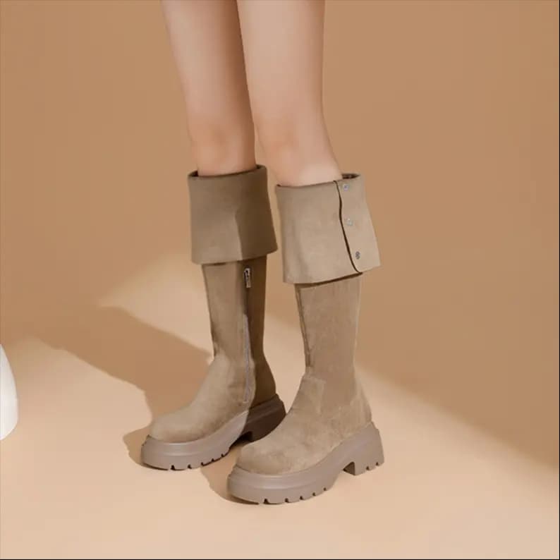 DAPHNE Comfortable Over-the-Knee Boots 6cm Women's 3