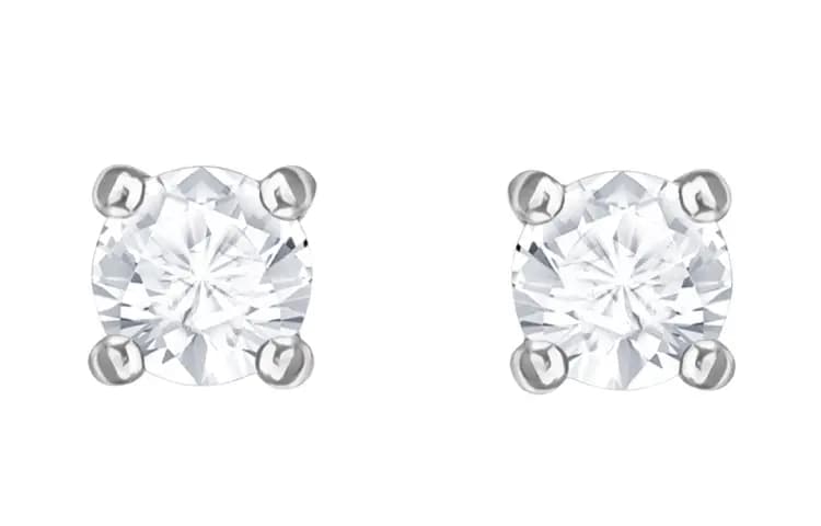 Swarovski Ağ Qızılı Sırğa Qadın
