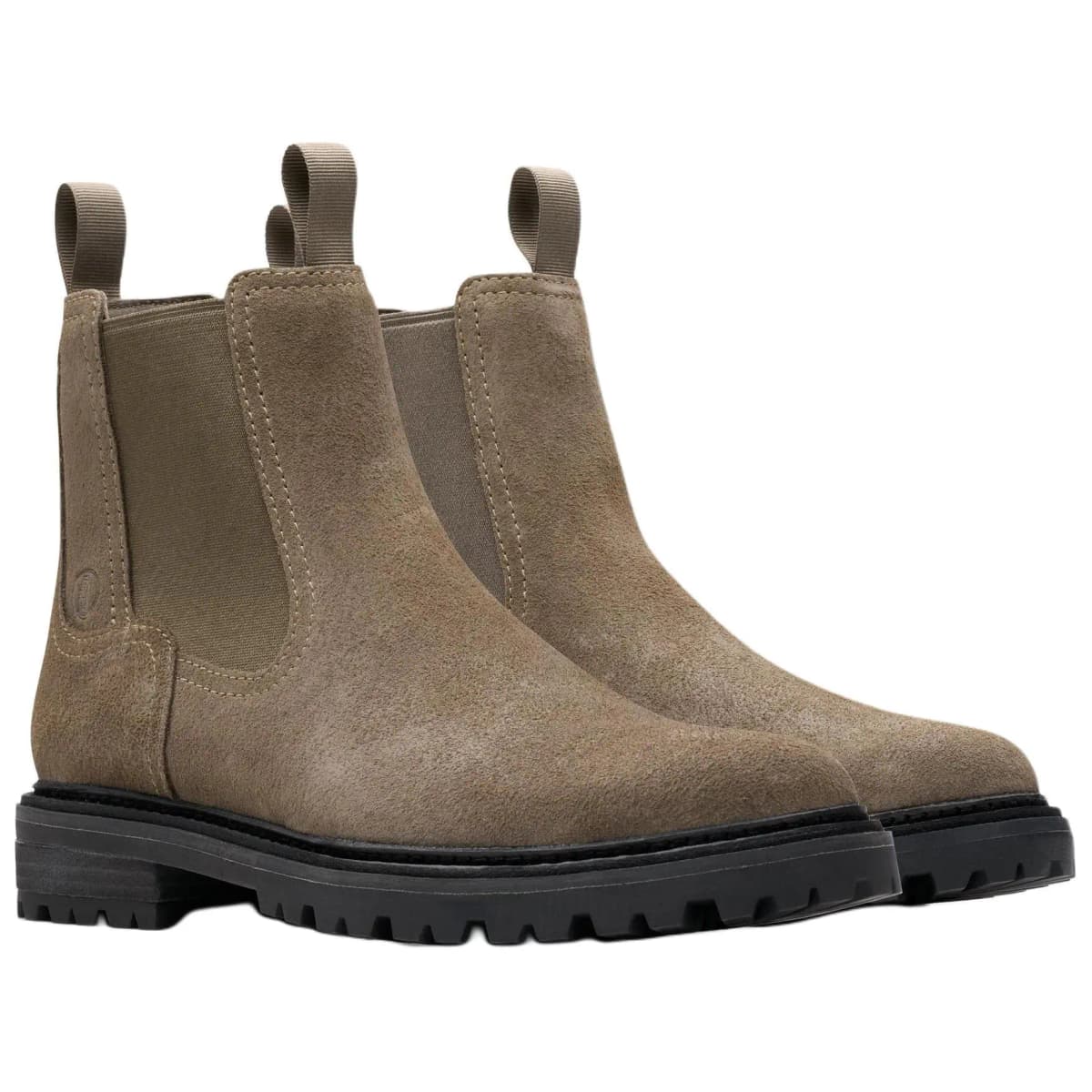 Clarks Short Chelsea Boots Men's Gray 3