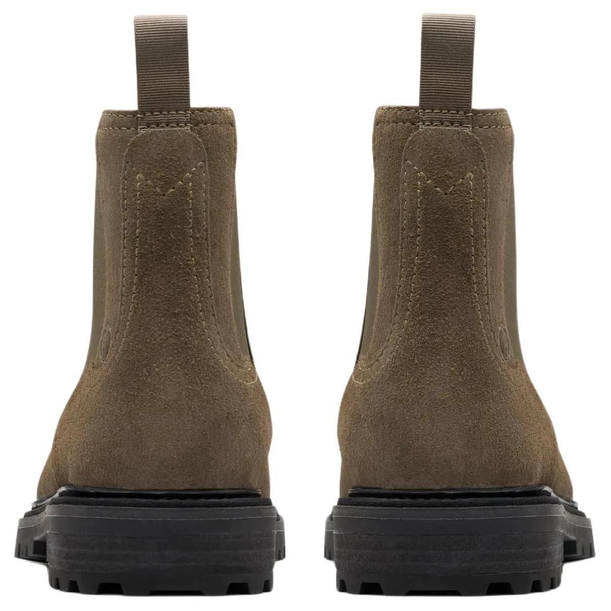 Clarks Short Chelsea Boots Men's Gray 5