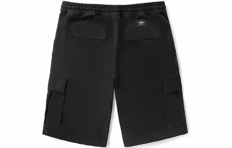 Vans Woven Relaxed Fit Cargo Multi-Pocket Shorts Men's Black 2