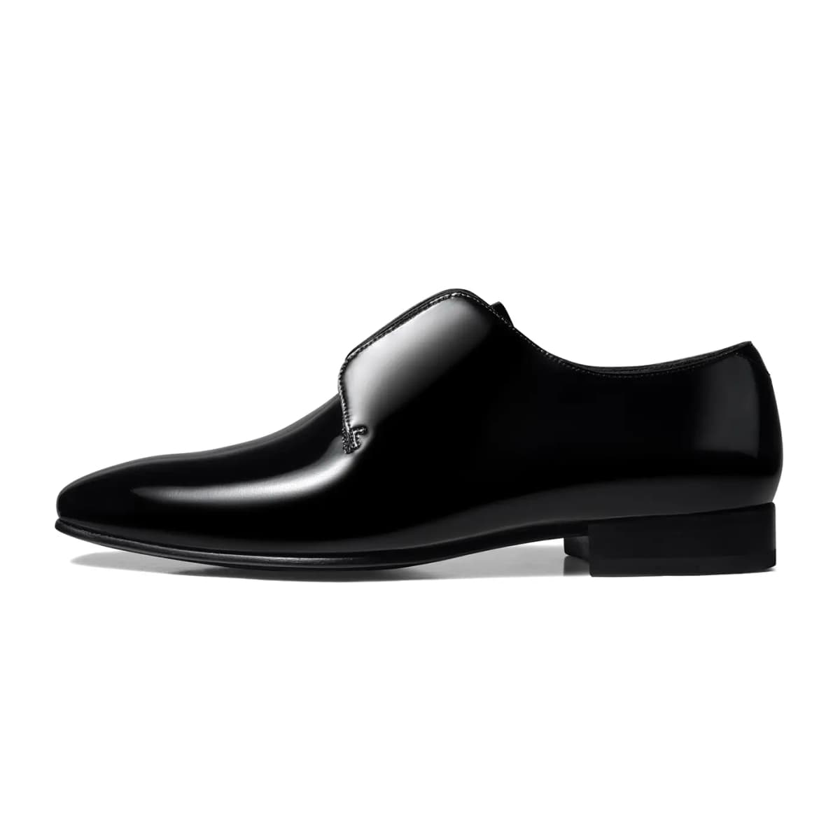 THOM WILLS Top Layer Leather Fashion Trendy Shiny Derby Shoes Formal Dress Shoes Men's Black