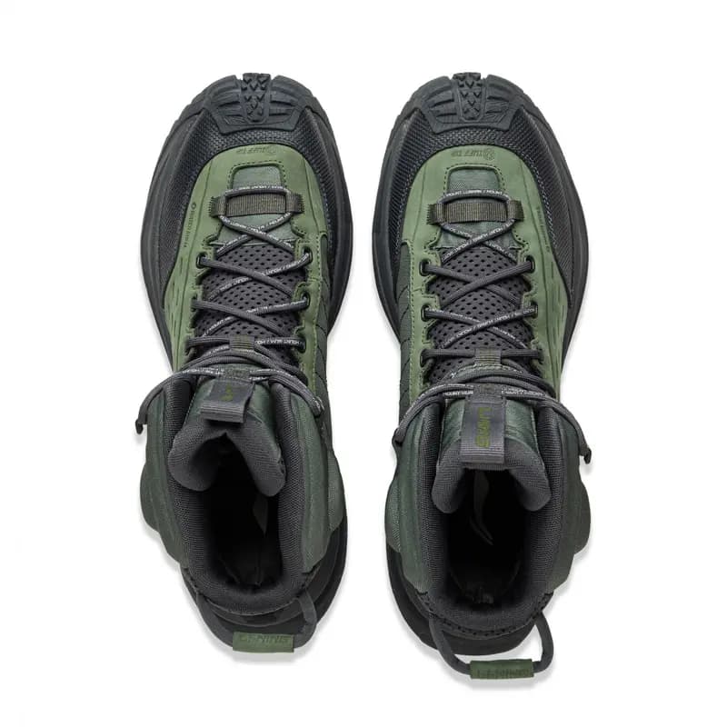 LiNing CF Su Xingchuan Unisex Trekking Ayaqqabısı Qara/Yaşıl 4