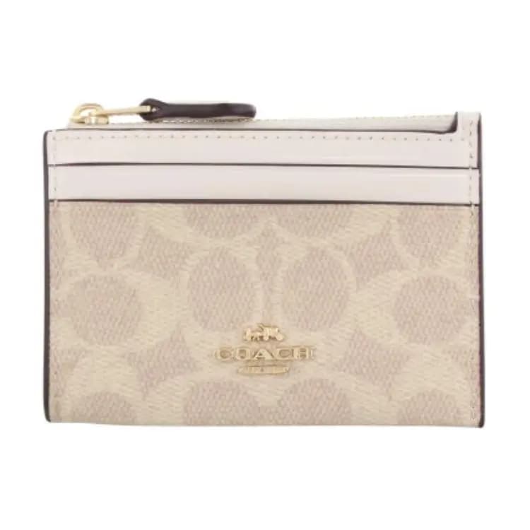 COACH Skinny Id Case Kart Saxlayan Qadın Sarı/Ağ 2