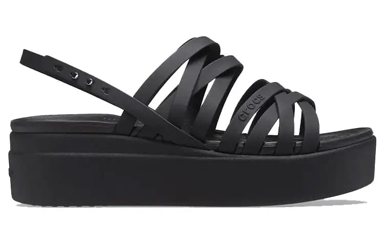 Crocs Brooklyn Strappy Black Sandals Women's 2