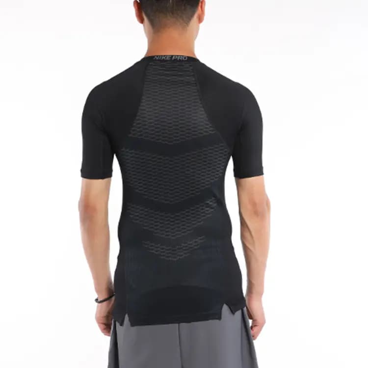 Nike Pro İdman Köynəyi Kişi Qara 4