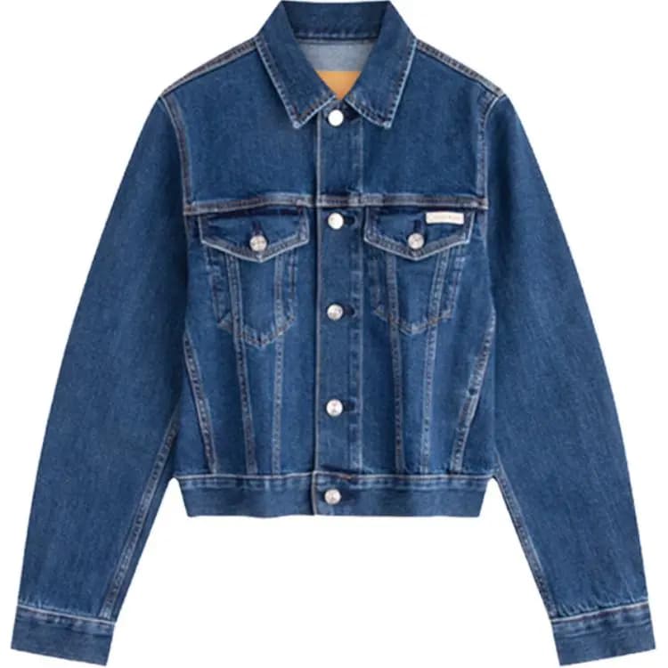 CALVIN KLEIN Denim Qadın Pencəyi Mavi