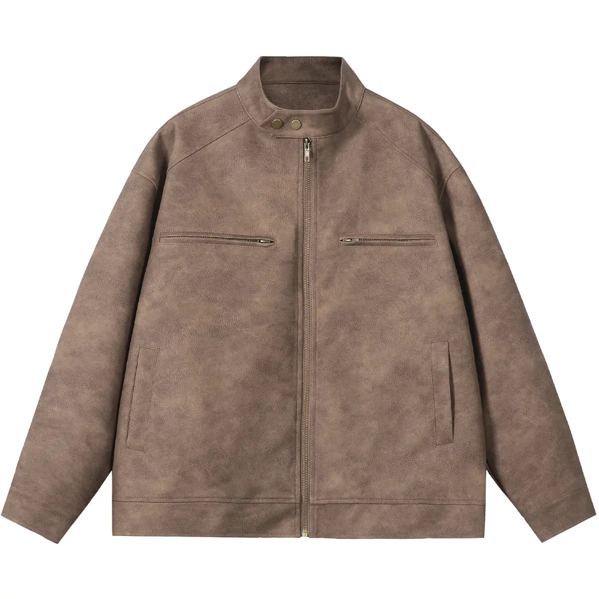 NANDCHN Dəri Jilet Unisex