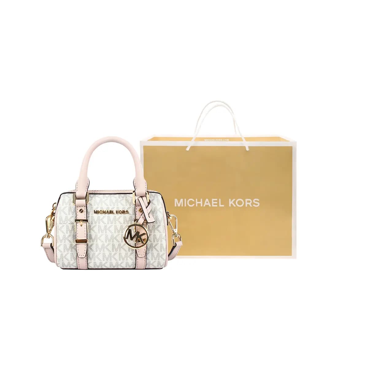 MICHAEL KORS Bedford Boston Çantası Qadın Çəhrayı 8