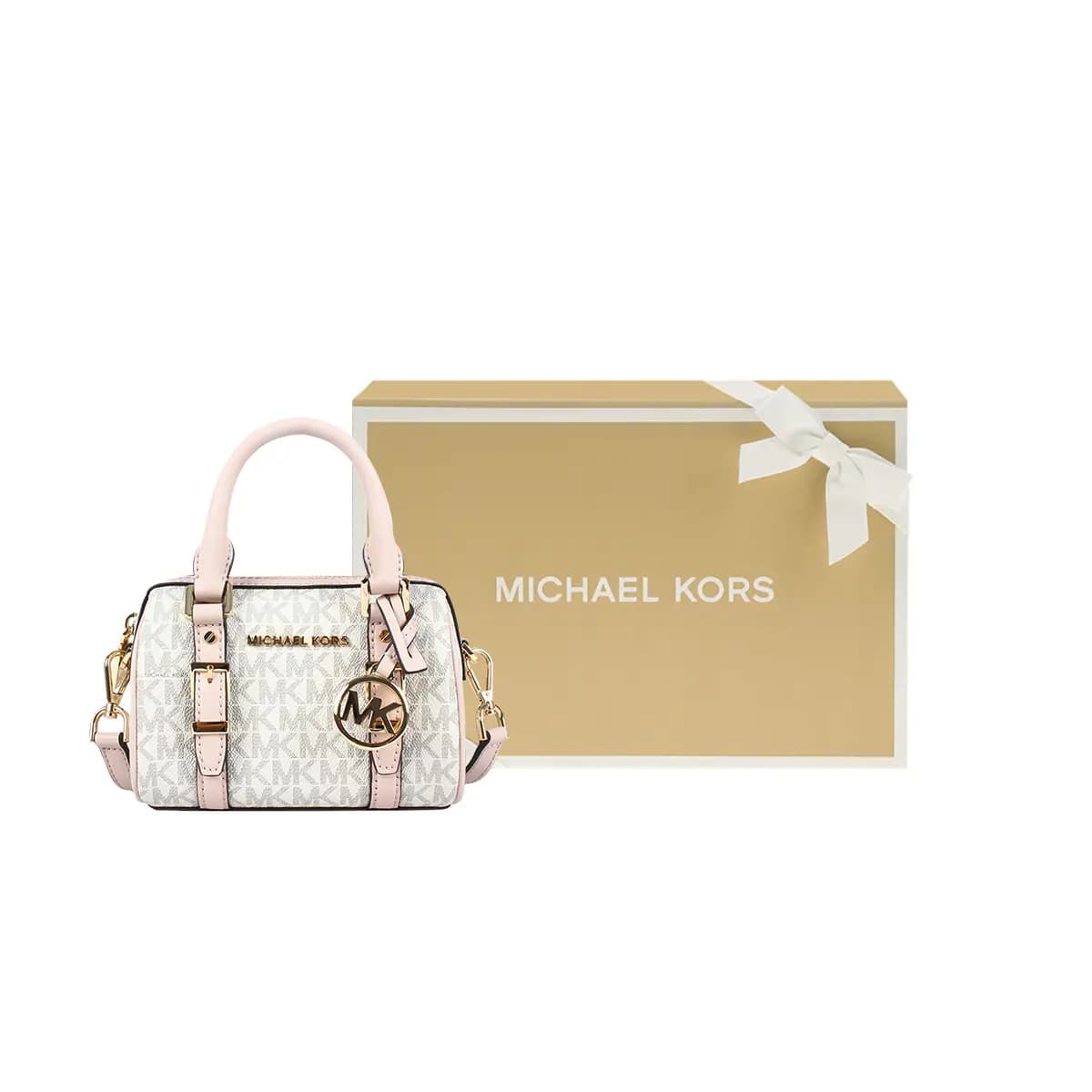 MICHAEL KORS Bedford Boston Çantası Qadın Çəhrayı 9