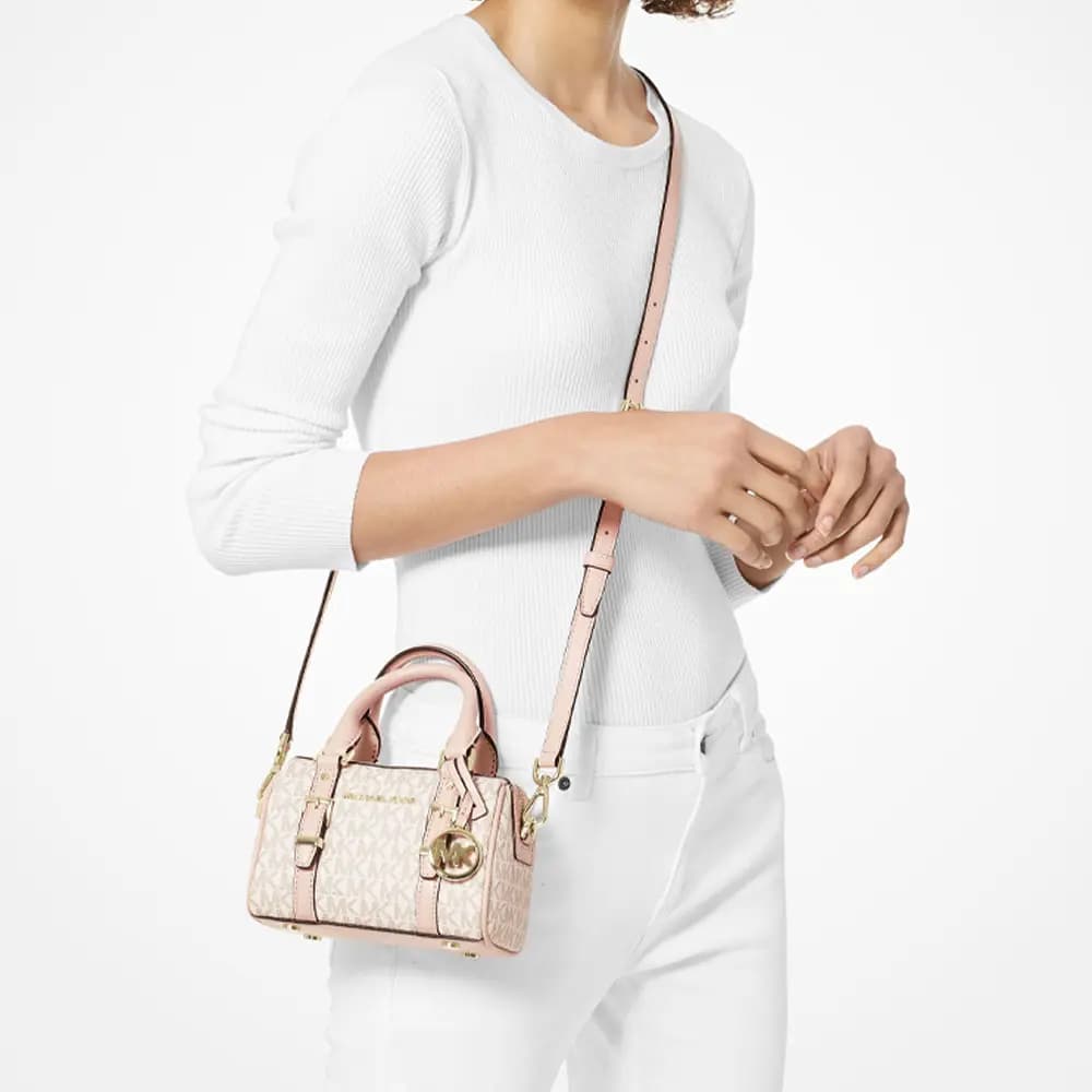 MICHAEL KORS Bedford Boston Çantası Qadın Çəhrayı 7