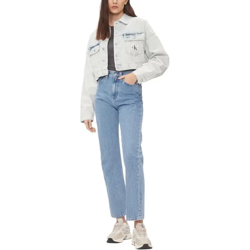 Calvin Klein Qadın Cin Pencəyi Açıq Mavi 2