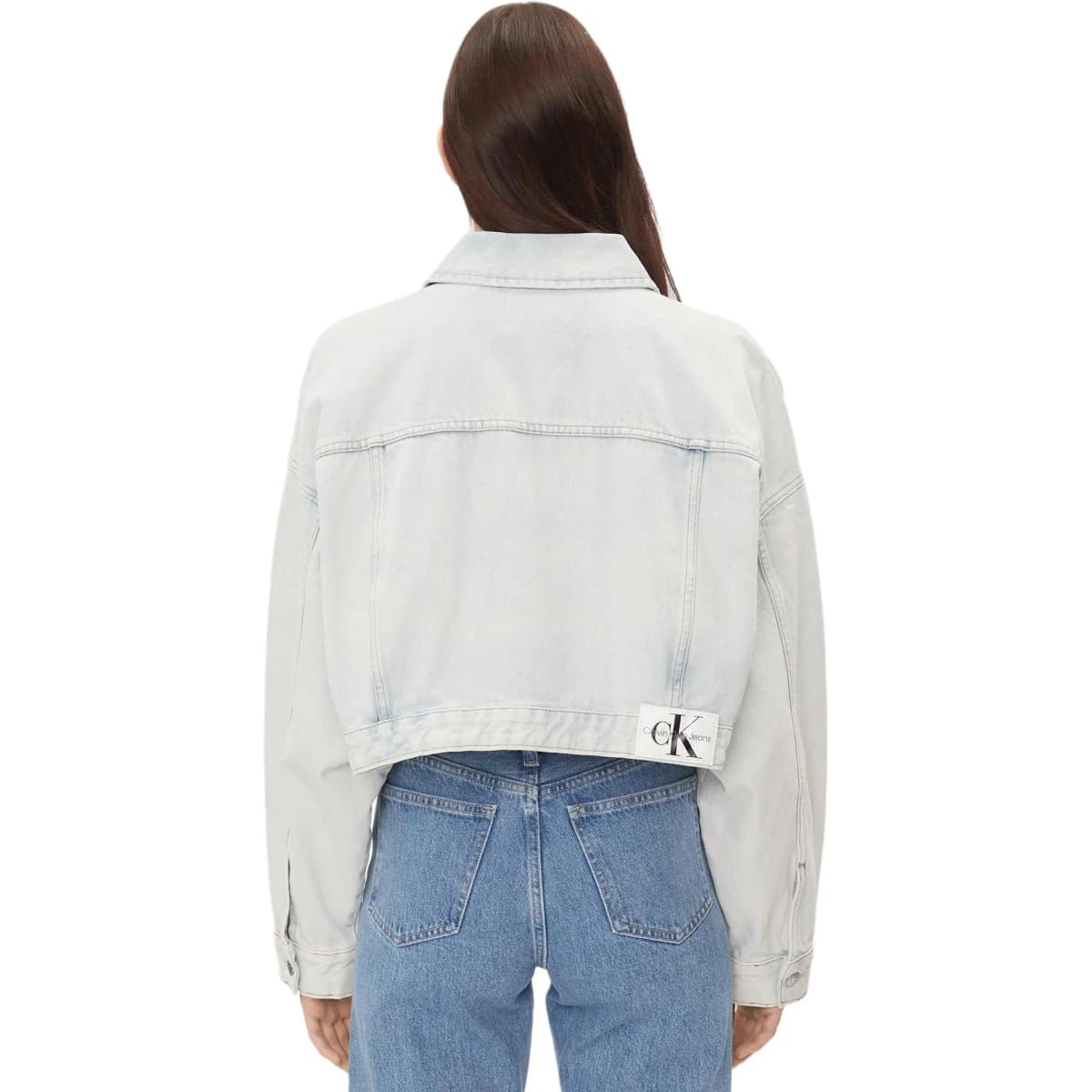 Calvin Klein Qadın Cin Pencəyi Açıq Mavi 4