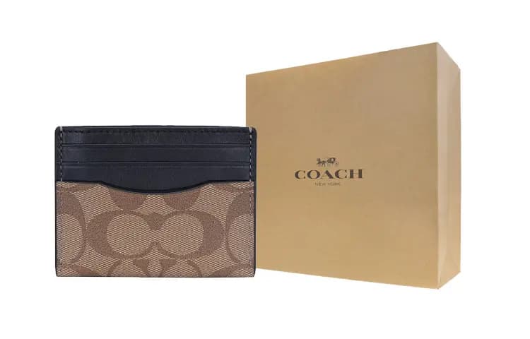 COACH Kartqabı Qara/Xaki 5