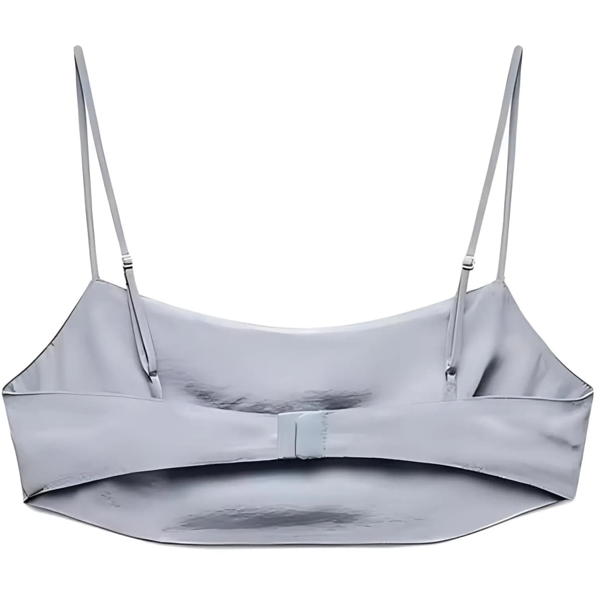 ZARA Jewel-Embellished Straight Neck Strapless Bustier Women's Gray 2