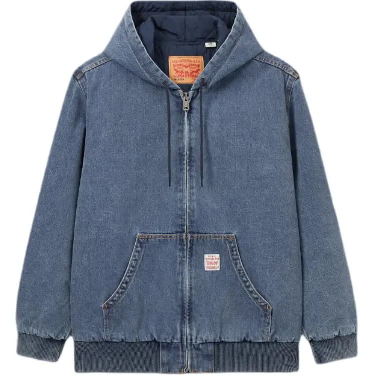 Levi's Kapüşonlu Kişi Cins Pencəyi Mavi