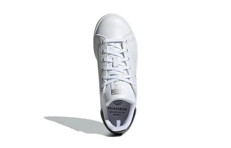 adidas Originals STAN SMITH J Uşaq İdman Ayaqqabısı Ağ/Qara 5